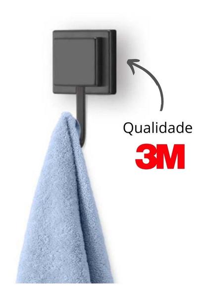 Suporte Porta Toalha De Banho Pano de Prato Gancho Com Fita Dupla Face 3m - Arthi Imagem de Suporte Porta Toalha De Banho Pano de Prato Gancho Com Fita Dupla Face 3m