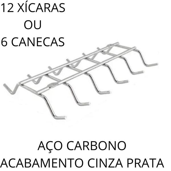 Imagem de Suporte Porta Xícaras 12 Ganchos