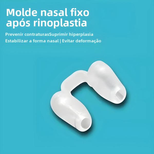 Imagem de Suporte Pós-Operatório para Nariz - Molde Modelador de Silicone para Rinoplastia