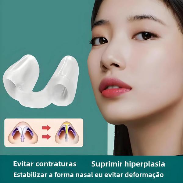 Imagem de Suporte Pós-Operatório para Nariz - Molde Modelador de Silicone para Rinoplastia