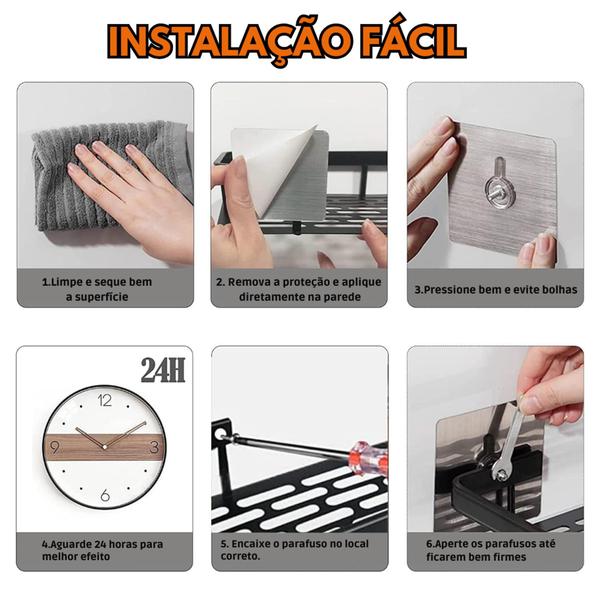 Suporte Prateleira Banheiro Porta Shampoo Sabonete Cosmético de Canto Prateleiras Banheiro - Montebello Variedades Imagem de Suporte Prateleira Banheiro Porta Shampoo Sabonete Cosmético de Canto Prateleiras Banheiro