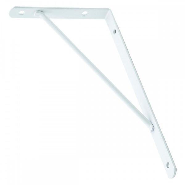 Imagem de Suporte Prateleira Mao Francesa Podium Forte 40Cm Branco - Kit C/12 Peças