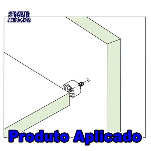 Imagem de Suporte Prateleira Para Móveis 10x15 Redondo Branco - 100 Peças