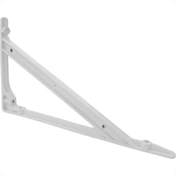 Imagem de Suporte Prateleira Plastico Thompson Steelplas Leve 30Cm Branco - Kit C/12 Pecas