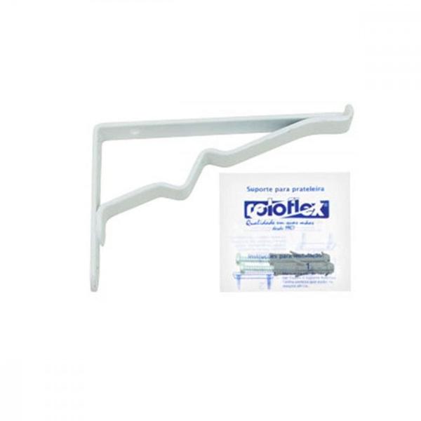 Imagem de Suporte Prateleira Roloflex Vidro Branco 10Cm Peca  3254