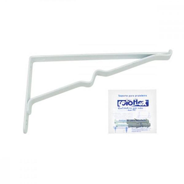 Imagem de Suporte Prateleira Roloflex Vidro Branco 15Cm Peca  3255