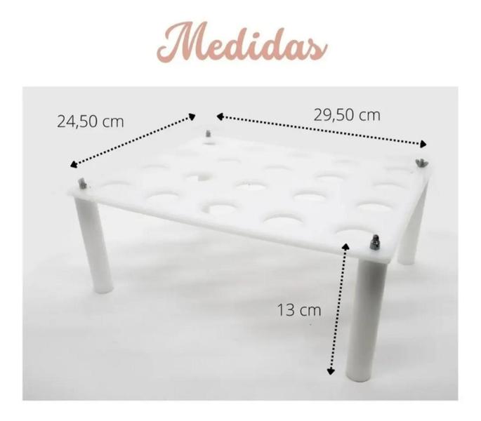 Suporte Profissional Para Cone E Casquinhas Com 20 Cavidades - solrac Imagem de Suporte Profissional Para Cone E Casquinhas Com 20 Cavidades
