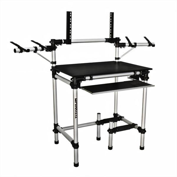 Imagem de Suporte Profissional Titanium Racks RS80Full Para Mesa de Som, Mixer, Notebook e Periféricos