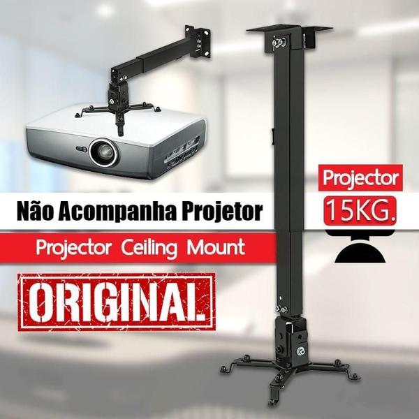 Imagem de Suporte Projetor Data Show Giro 360 Articulado Fixação Teto