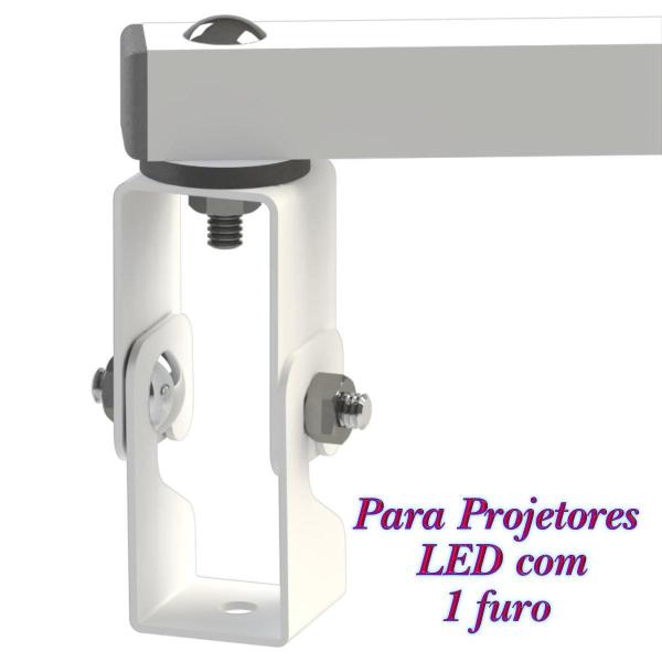 Imagem de Suporte Projetor Datashow Parede Braço 40 Cm Branco