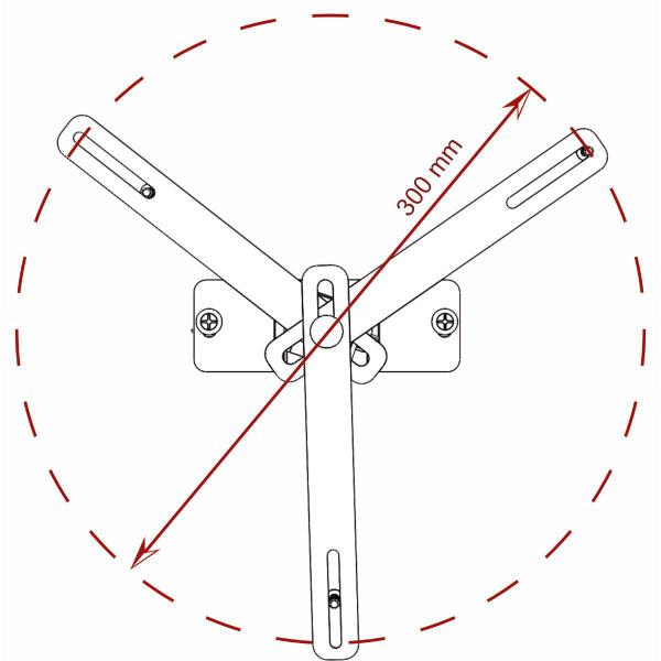 Imagem de Suporte projetor datashow parede braço 40 cm branco