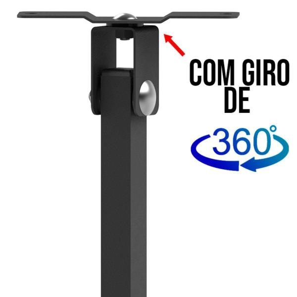 Imagem de Suporte Projetor Datashow Teto Braço 40 Cm - Preto