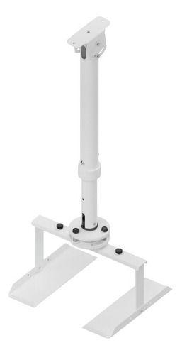 Imagem de Suporte projetor de teto inclinado com bandeja  tubo telescópico de 50 a 75 cm