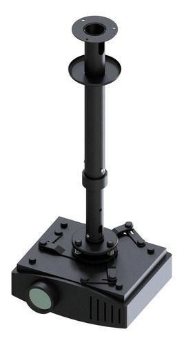 Suporte Projetor De Teto Telescópico Preto - AVATRON Imagem de Suporte Projetor De Teto Telescópico Preto