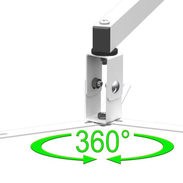 Imagem de Suporte projetor mini led parede braço 30 cm branco