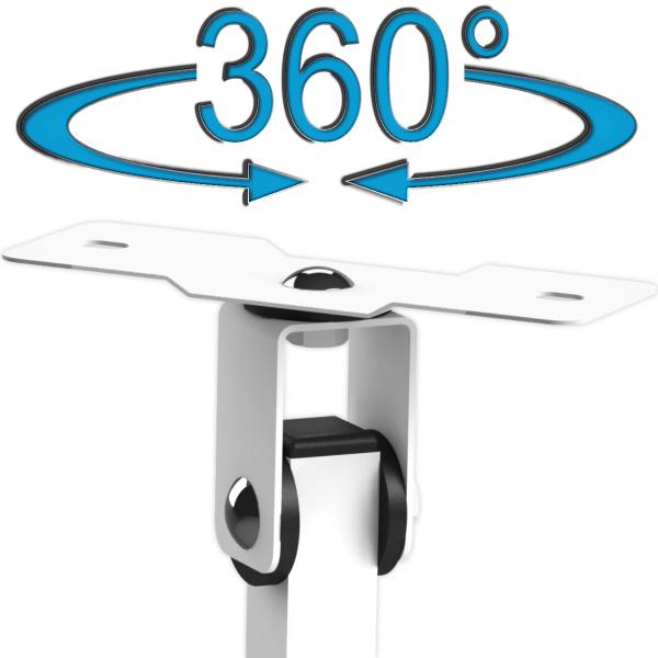 Suporte projetor teto mini led datashow braço extensor 20 cm branco - MULTIFORMA Imagem de Suporte projetor teto mini led datashow braço extensor 20 cm branco