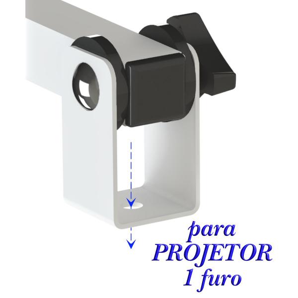 Suporte projetor teto mini led datashow braço extensor 20 cm branco - MULTIFORMA Imagem de Suporte projetor teto mini led datashow braço extensor 20 cm branco