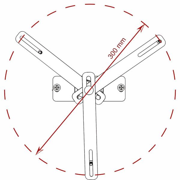 Imagem de Suporte projetor teto mini led datashow braço extensor 20 cm