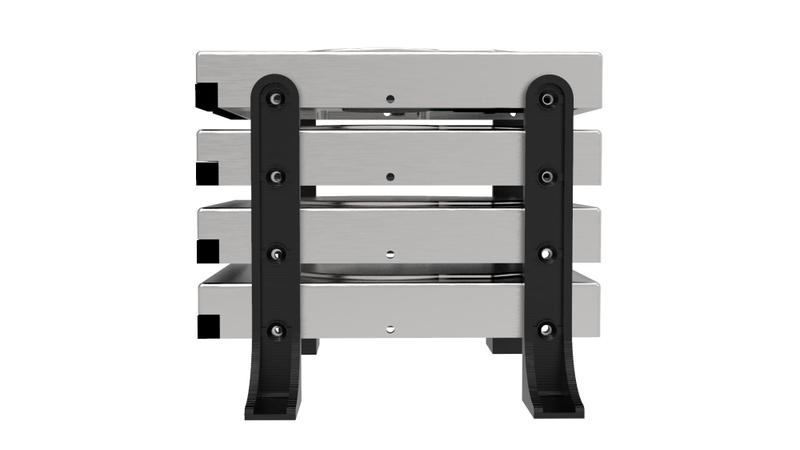 Imagem de Suporte Rack Externo Vertical Até 4 Hd/ssd Organizador Mesa