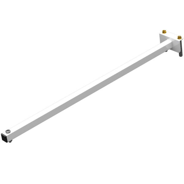 Imagem de Suporte Refletor Fachada Banner Braço 60 Cm - Branco