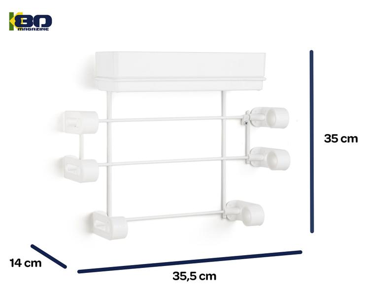 Imagem de Suporte Rolo Laminado Papel Aluminio Tempero Cozinha