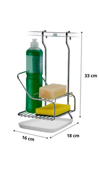 Imagem de Suporte Sabão Detergente para barra utensilios cozinha Future 2422