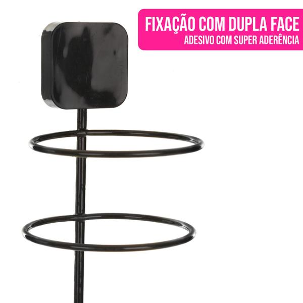 Imagem de Suporte Secador de Cabelo Banheiro Box Organizador Multiuso