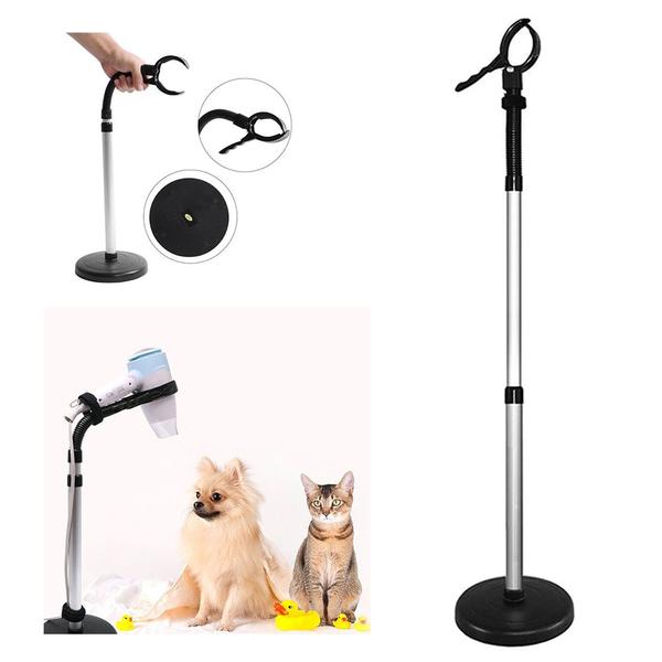 Imagem de Suporte Secador Pet Shop Gato Cachorro Animal Bancada Chao Flexivel Giratorio Salao