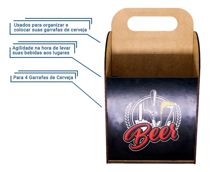 Suporte Seguro Para Garrafas De Cerveja Personalizado Em Mdf - Decoraset Imagem de Suporte Seguro Para Garrafas De Cerveja Personalizado Em Mdf
