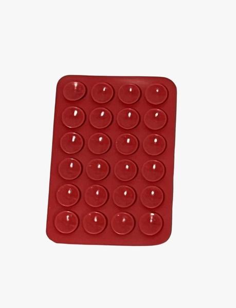 Suporte Silicone Ventosa Celular Universal Vermelho 8x5,5cm - Ventosas Lugui Imagem de Suporte Silicone Ventosa Celular Universal Vermelho 8x5,5cm