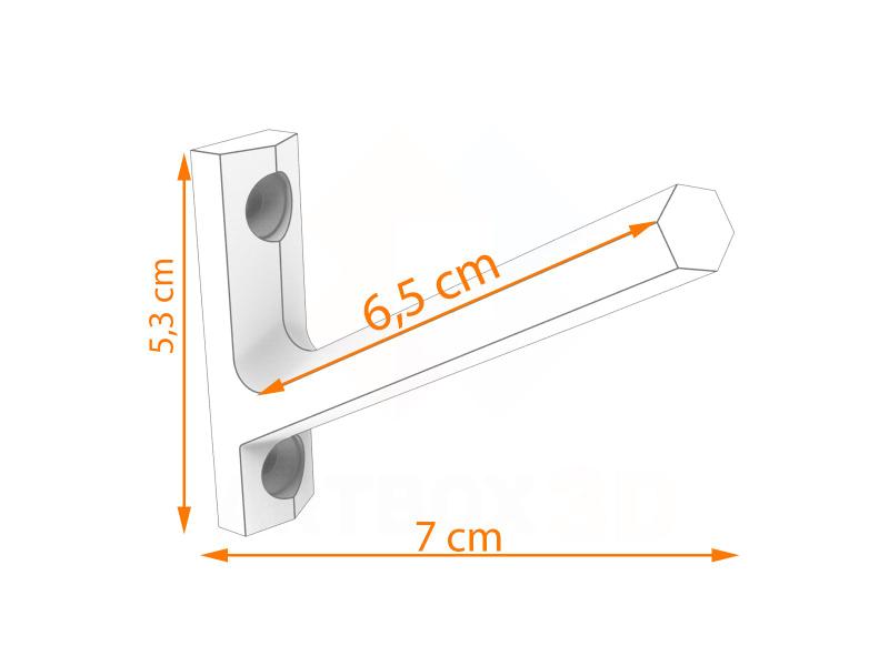 Imagem de Suporte Slim para Capacete de Moto, Mochila, Macacão e Chaves - ARTBOX3D