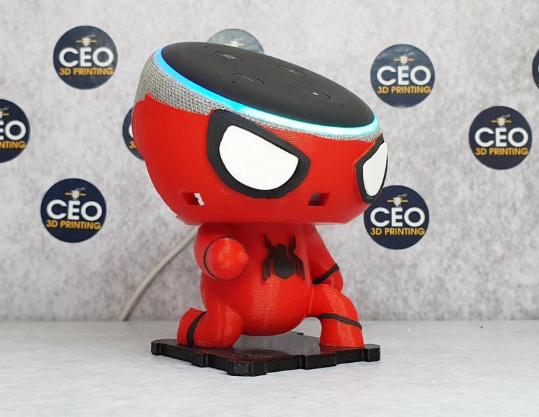 Suporte Spider Man compativel com Alexa Echo Dot 3 - Homem Aranha - CEO 3D PRINTING Imagem de Suporte Spider Man compativel com Alexa Echo Dot 3 - Homem Aranha
