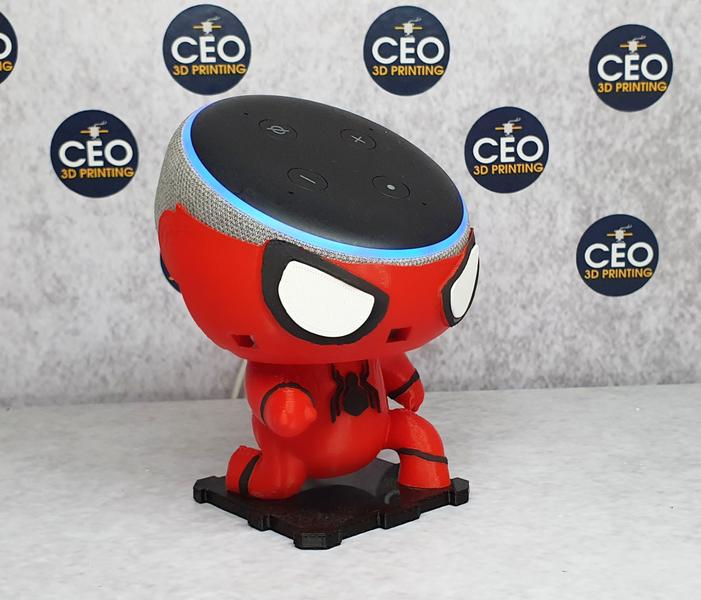 Suporte Spider Man compativel com Alexa Echo Dot 3 - Homem Aranha - CEO 3D PRINTING Imagem de Suporte Spider Man compativel com Alexa Echo Dot 3 - Homem Aranha