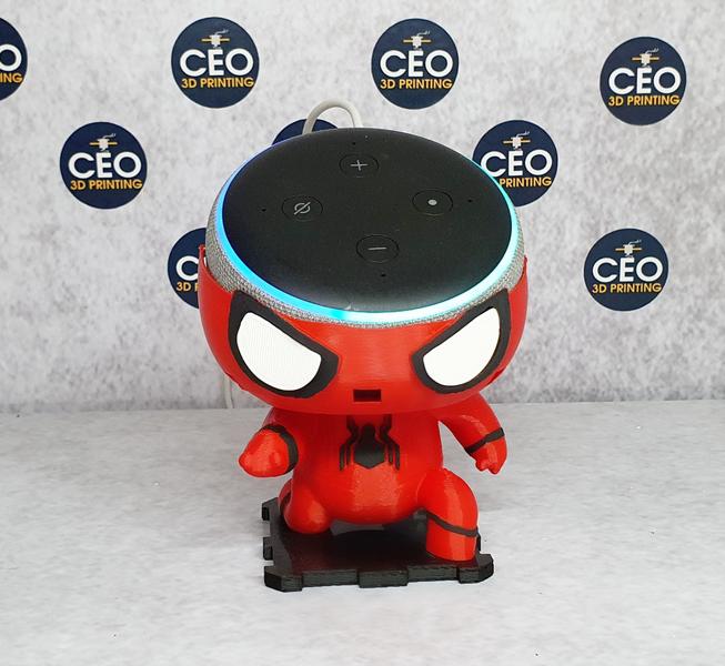 Suporte Spider Man compativel com Alexa Echo Dot 3 - Homem Aranha - CEO 3D PRINTING Imagem de Suporte Spider Man compativel com Alexa Echo Dot 3 - Homem Aranha