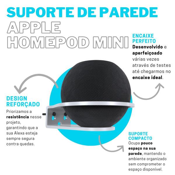 Imagem de Suporte Stand Organizador De Parede Compatível Com Apple Homepod Mini