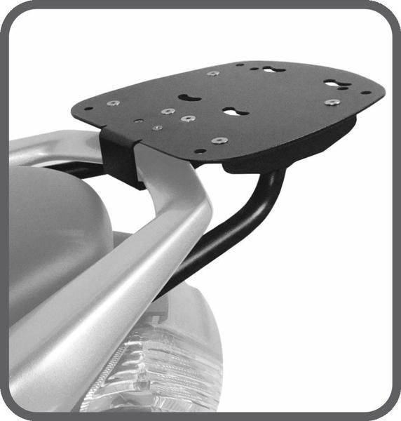 Suporte superior baú aço carbono preto Yamaha NMAX 160 2016 em diante - Scam Imagem de Suporte superior baú aço carbono preto Yamaha NMAX 160 2016 em diante - Scam
