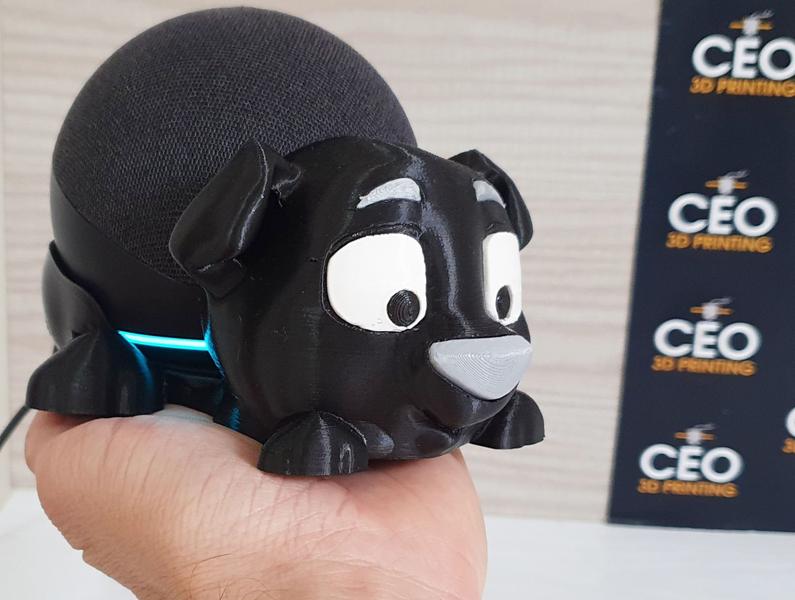 Imagem de Suporte Tema Cachorro compatível com Alexa Echo Dot 4 e Echo Dot 5 - Decoração e estilo
