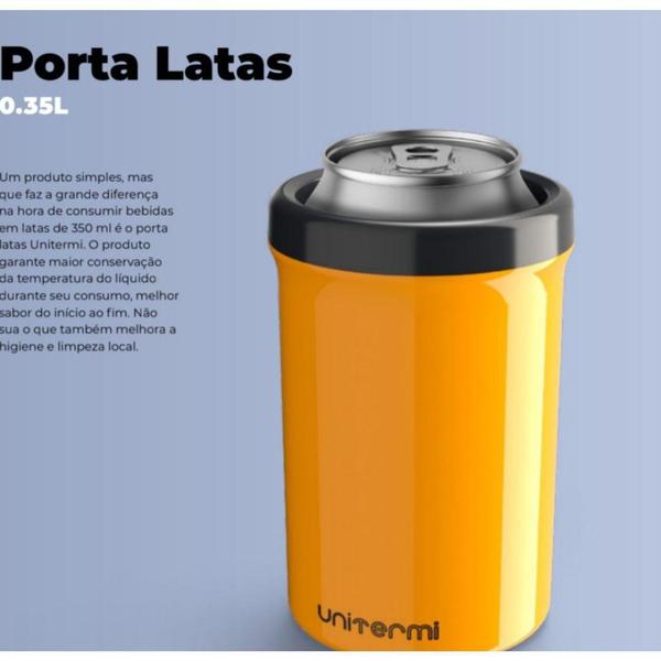 Imagem de Suporte Térmico para Latas/ Porta Cerveja ou Refrigerante Térmico 350ml - Unitermi