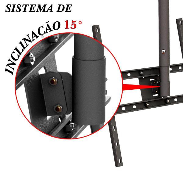 Imagem de Suporte Teto Tv 10 A 65 Vesa 600X400 Braços 120 Cm 356 Pe