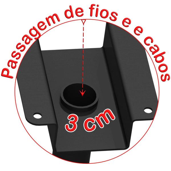 Imagem de Suporte Teto Tv Receptor Vesa 600X400 Preto