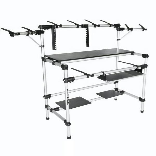 Imagem de Suporte Titanium Racks RS120 Ideal Para Teclado Alesis VI61 HARMONY54 V49 V25 Em Alumínio Fosco