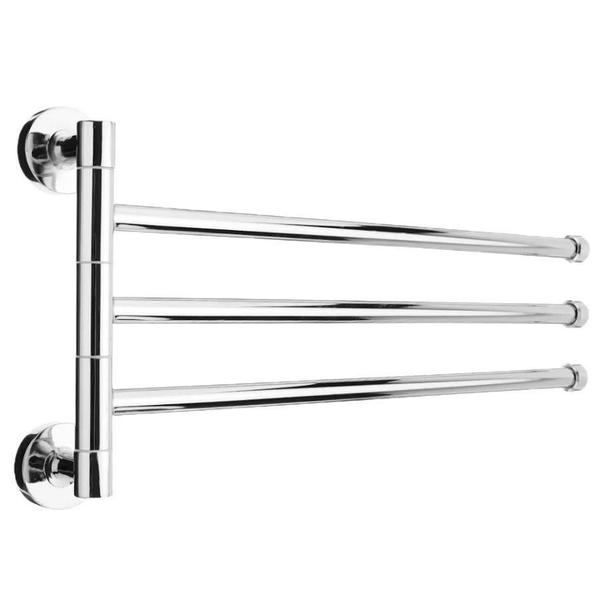 Suporte Toalha 3 Barras Articulado Para Banheiro Ou Lavabo - Casa Palhano Imagem de Suporte Toalha 3 Barras Articulado Para Banheiro Ou Lavabo