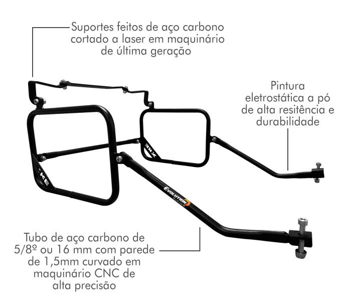 Imagem de Suporte Traseiro Afastador de Alforge Xre 300 2009 a 2023