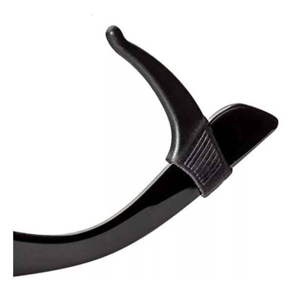 Suporte Trava Gancho Preto Para Óculos Em Silicone 3 Pares - Óptico Imagem de Suporte Trava Gancho Preto Para Óculos Em Silicone 3 Pares