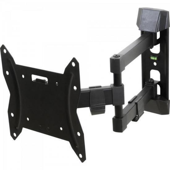 Suporte Tri C/Inclinação Para TV Articulado 22~55 Preto - DRAIK Imagem de Suporte Tri C/Inclinação Para TV Articulado 22~55 Preto