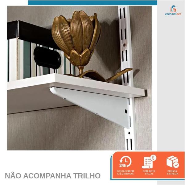 Imagem de Suporte Trilho Duplo Branco Starfer 17Cm 1