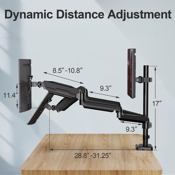 Imagem de Suporte Triplo para Monitor MOUNT PRO - 3 Telas de até 32"