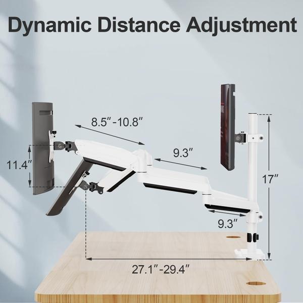 Imagem de Suporte triplo para monitor MOUNT PRO para 3 telas de até 32"