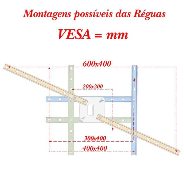 Imagem de Suporte Tv 10 A 56 Braço Longo Vesa 400X400 4 Mov - Branco