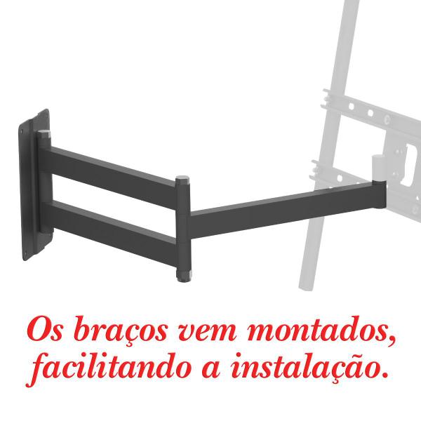 Imagem de Suporte TV 10" a 65" Braço longo 65 cm Vesa 400X400 4 Movimentos